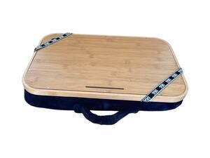 UGG Coco Bamboo Lap Desk with Storage Writing College Plush Navy Cushion